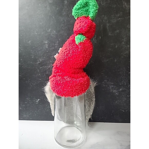 Christmas Gnome Lidded Glass Jar Handmade - Picture 4 of 10